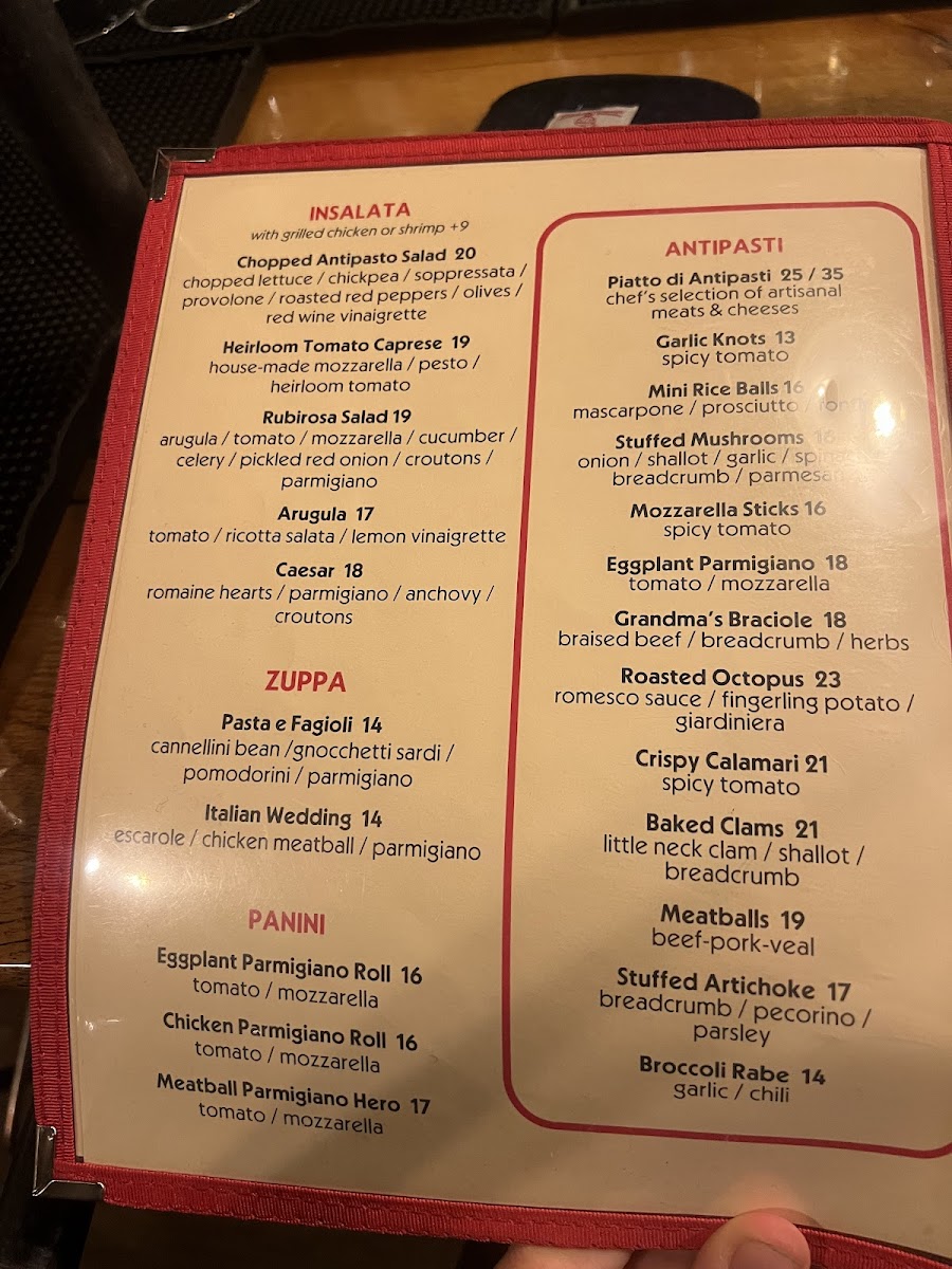 Rubirosa Menu - Image 5